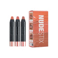 Nudestix Nude Natural Lips Kit ? 3-Piece Mini Gel Color Lip + Cheek Balm Set in Hydrating Nude Shades | Co-Founder Curated, Glossy Finish, Vegan & Clean Beauty | Limited Edition Lip Set
