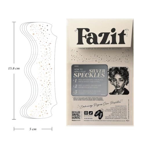 Fazit Silver Speckles Glitter Freckle Makeup Patches - 6 Pack