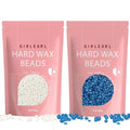 Hard Wax Beads 2-Pack, 1lb Unscented Hard Wax Beads for Full Body + 1lb Chamomile Hard Wax Beads for Sensitive Skin for Women and Men Body, Beard. Eyebrow, Facial, Brazilian Bikini