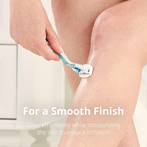 DORCO EVE5 Razor for Women, 1 Razor Handle and 4 Long-Lasting Blade Refills
