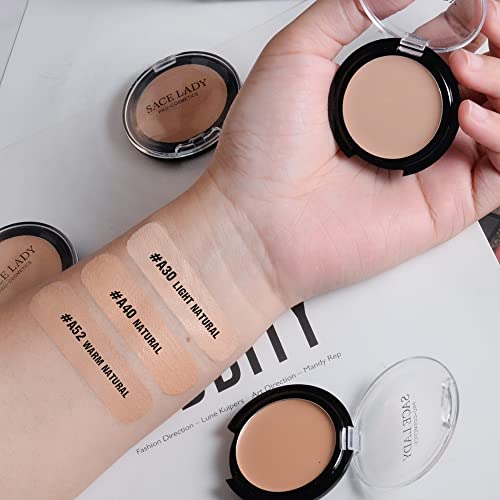 3 Pack Full Coverage Concealer Cream Makeup, Waterproof Matte Smooth Concealer Corrector for Dark Spot Under Eye Circles/Blemishes (3¡¿5g/0.18Oz, #30 Light Natural)