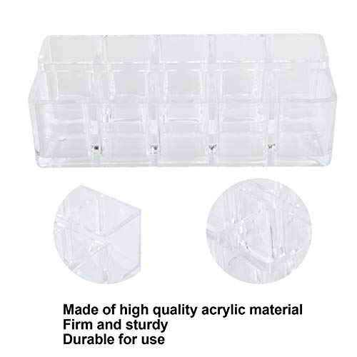 Lipstick Holder, 10 Slots Acrylic Lipstick Organizer, Lipstick Holder Case Display RackStand Cosmetic Makeup Organizer, Lipgloss Organizer, Makeup Holder Storage Display