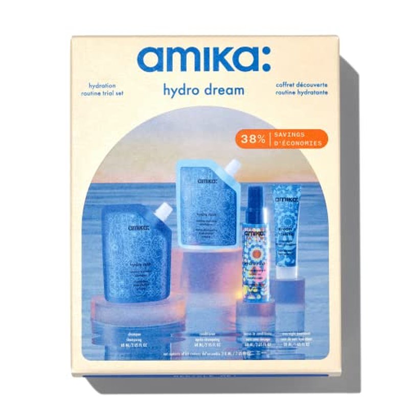 Amika Hydro Dream Hair Routine Trial Set for Intense Moisture