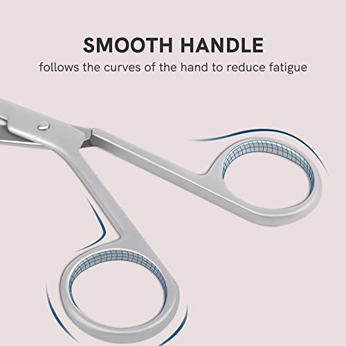 Professional Scissor Tweezers Stainless Steel Large Grip