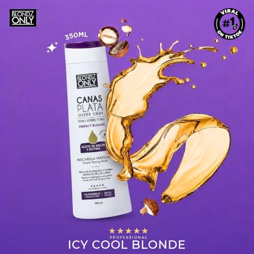 Purple Toning Mask for Blonde Hair | Neutralize Brassiness