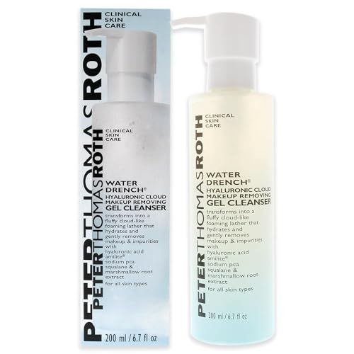 Peter Thomas Roth | Water Drench Hyaluronic Cloud Makeup Removing Gel Cleanser | Hydrating Facial Cleanser with Hyaluronic Acid Removes Makeup