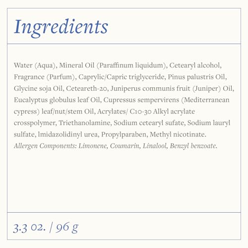 Juniper Massage Cream, 96g. Soothes Muscle & Joint Pain. Pre-Workout & Post-Work Out Body Cream. Herbal Body Cream for Elderly People by Swiss Just.