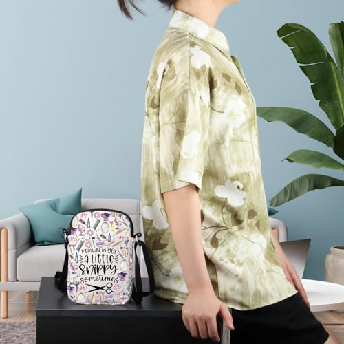 WCGXKO Cosmetologist Gift Organizer Hair Stylist Zipper Crossbody Bag Hairdresser Gifts For Women Hairstylist Messenger Bag