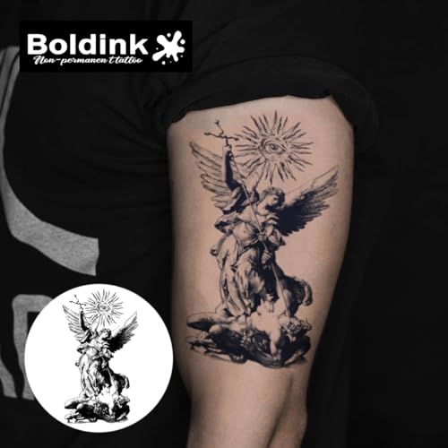 Boldink Angel Temporary Tattoo - Waterproof, Realistic Design