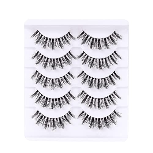 Dramatic Mink Lashes 8-15mm D Curl - 5 Pairs Reusable