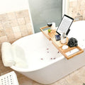 Bath Pillow and Tub Caddy Set with Suction Cups