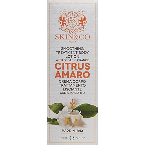SKIN&CO Roma Smoothing Treatment Body Lotion with Citrus Amaro, 7.7 Fl Oz