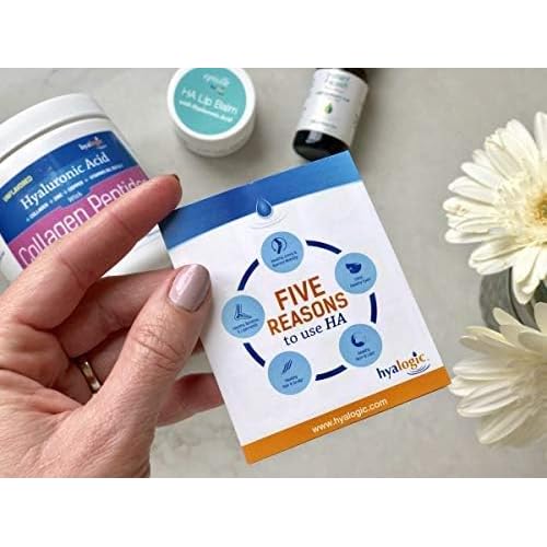 Hyalogic HA Lip Balm ? Moisturizing Lip Balm with Hyaluronic Acid & Coconut Oil ? Hydrating Lip Care for Dry, Chapped Lips ? Natural, Unflavored, Vegan ? 3 Sticks