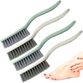 Curved Handle Nail Brush Set - 4 PCS Ergonomic Cleaning Scrubbers