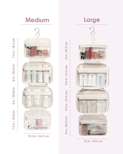 Narwey Hanging Toiletry Bag for Women – Travel Makeup Organizer