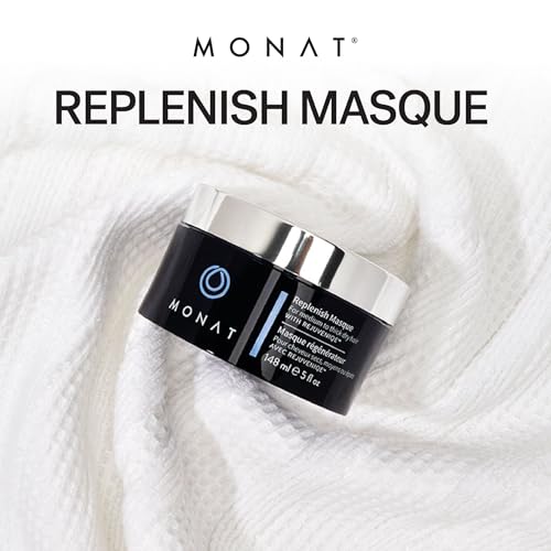MONAT Replenish¢â Masque Infused with Rejuveniqe¢ç - Hair Masque that Deeply Condition Medium to Thick Hair. Hydrating Hair Mask w/Pea Extract & Vegan UV Protectant - Net Wt. 148 ml ? 5.0 fl. oz.