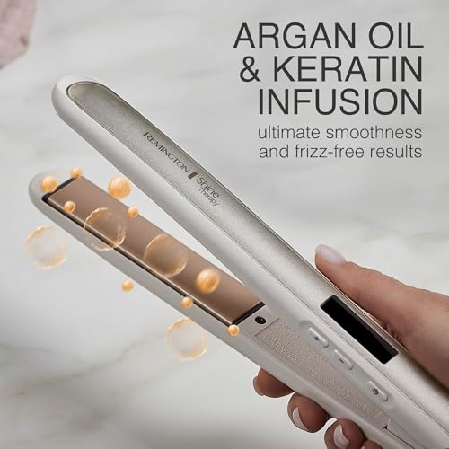 Remington Shine Therapy 1 Inch Hair Straightener with Argan Oil & Keratin