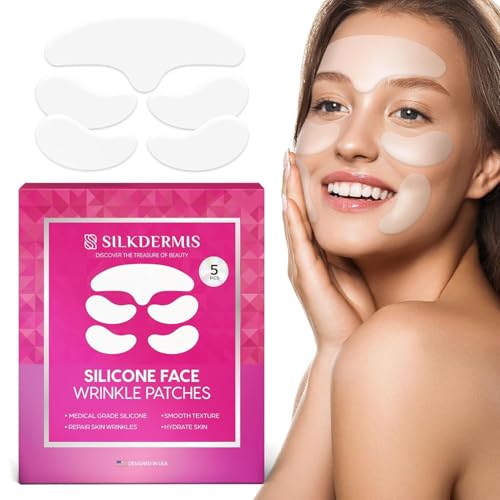 Silicone Wrinkle Patches for Forehead, Eyes & Smile Lines