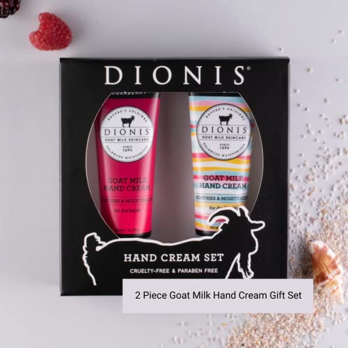 Dionis Goat Milk Skincare Apple Butterscotch Hand Cream Duo, Fall Scented Hand Creams for Men and Women, Made in the USA, Cruelty Free, Paraben Free