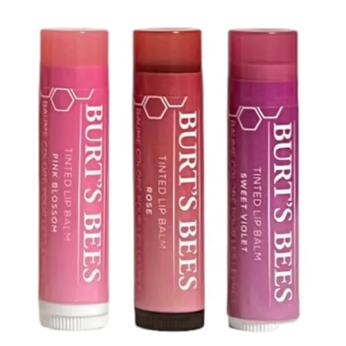 Burt's Bees Tinted Lip Balm, 3 Count (Pack of 1)