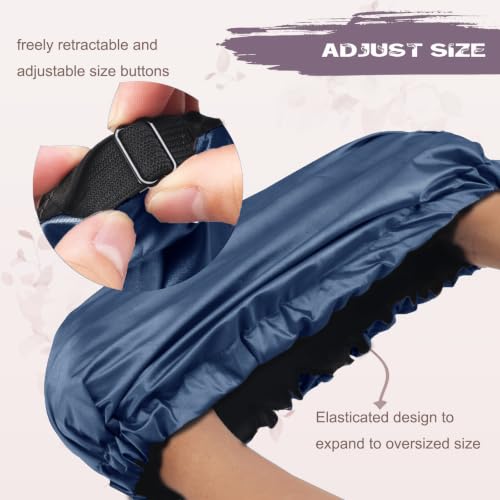 Satin Lined Shower Cap – Extra Large Waterproof