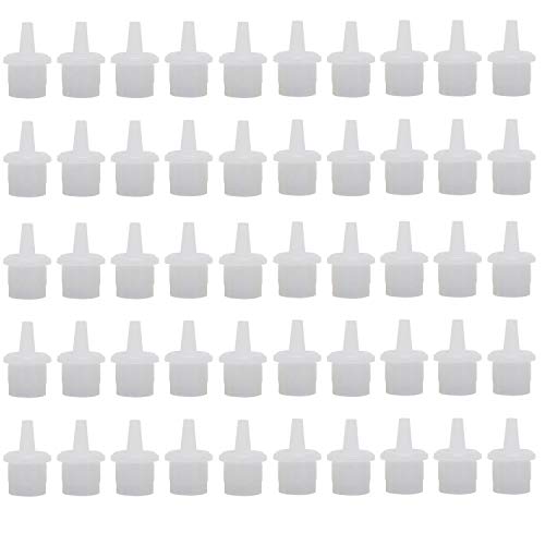 50Pcs Eyelash Glue Bottle Replacement Nozzle Caps