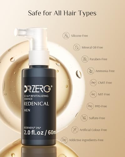 DR ZERO Men's Hair Growth Serum 3% Redensyl 60ml