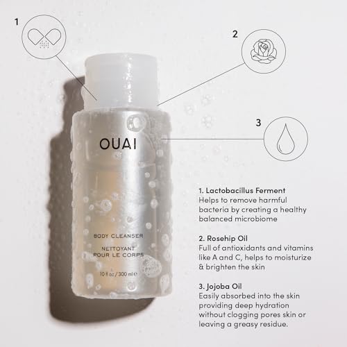 OUAI Dean Street Foaming Body Wash - Hydrating Body Cleanser 10oz