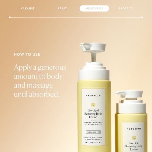 Naturium Bio-Lipid Restoring Body Lotion 14 fl oz with Omega Fatty Acids - Vegan & Cruelty-Free
