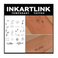 INKARTLINK Semi-Permanent Temporary Tattoos - 2 Sheets, Waterproof, 1-2 Weeks
