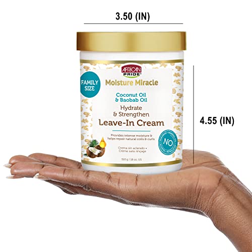 African Pride Moisture Miracle Leave-In Cream 18oz