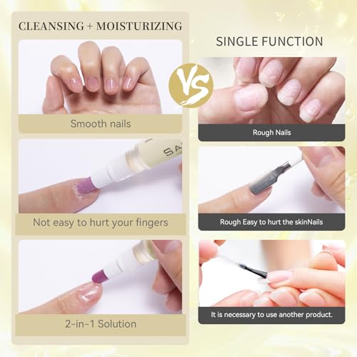 Ceramic Cuticle Pusher & Oil Pen 2ml - Nail Care Tool