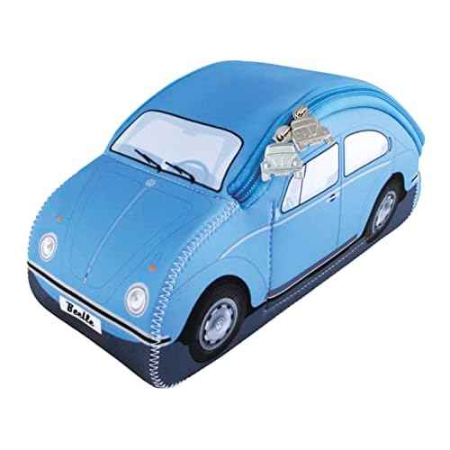 BRISA VW Collection - Volkswagen Neoprene Universal Bag for Makeup, Travel, Cosmetics in Beetle Bug Design