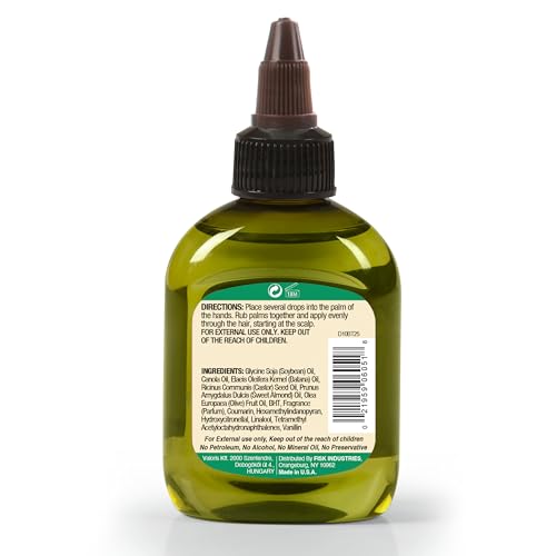 Difeel Batana Premium Hair Oil 2.5 oz. - Batana oil for Hair growth, Restores Moisture & Strengthens Hair