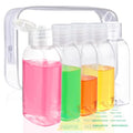 Cosywell 5Pc 3.4oz TSA Approved Travel Bottles with Flip Caps