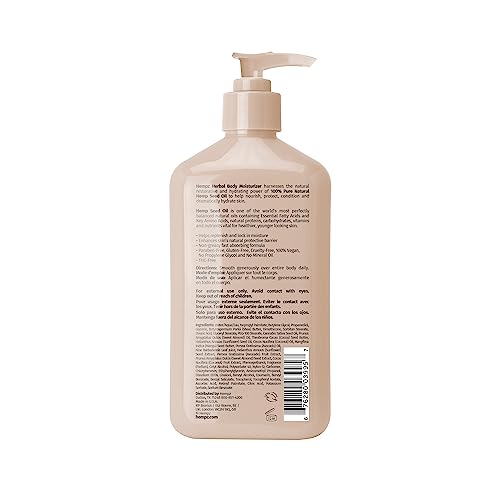 Hempz Koa & Sweet Almond Herbal Body Moisturizer for Women,17 Fl. oz. - Moisturizing Lotion with 100% Pure Hemp Seed Oil and Shea Butter - Hydrating Vegan Lotion for Dry Skin,(Pack of 2)
