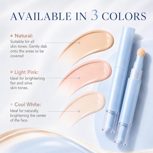 2-in-1 Liquid Foundation & Concealer Pen for Dark Circles
