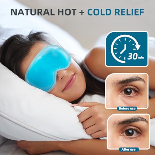 Chillojos Cooling Eye Mask - Reusable Gel Compress for Puffy Eyes