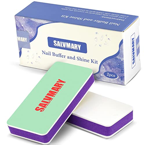 Nail Shine Buffer Blocks & Professional Disposable Manicure Kit Bundle