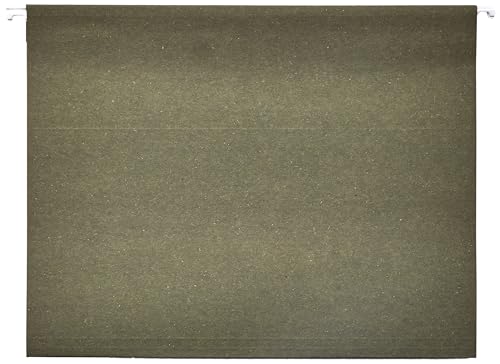 Amazon Basics Green Hanging File Folders with Adjustable Tabs - 25 Pack, Letter Size 8.5x11 inch