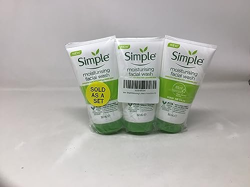 Simple Moisturizing Facial Wash, 5 Ounce (Pack of 3)