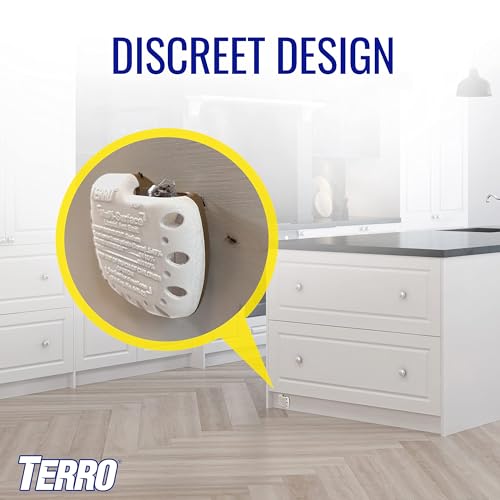 TERRO T334B Indoor Multi-Surface Liquid Ant Bait and Ant Killer - 4 Discreet Ant Bait Stations - Kills Common Household Ants