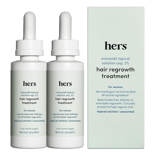 Minoxidil 2% Hair Regrowth Treatment for Women | 2 Pack