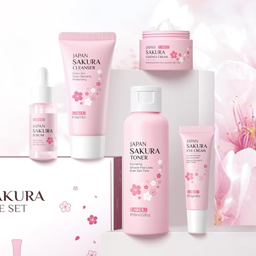 LAIKOU Sakura Skin Care Set 5pcs Travel Kit