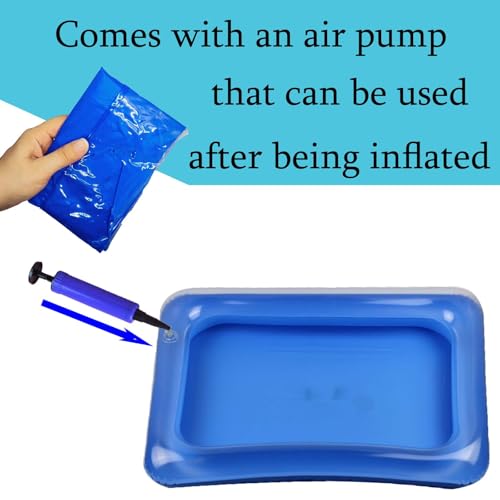 Portable Inflatable Foot Bath Basin for Pool Entry - 23.6x17.7 inches