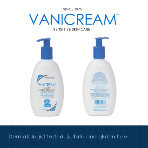 AmLactin Daily Moisturizing Lotion 7.9 oz and Vanicream Gentle Facial Cleanser 8 fl oz Skin Care Bundle