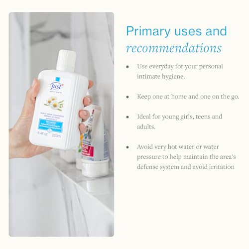 SwissJust Deo Intim Cleansing Gel 250ml. Feminine Wash Formulated with Rich Ingredients. A Delicate Cleansing Gel and pH Balancing Cleanser. Moisturizing Feminine Care & Gentle Wash