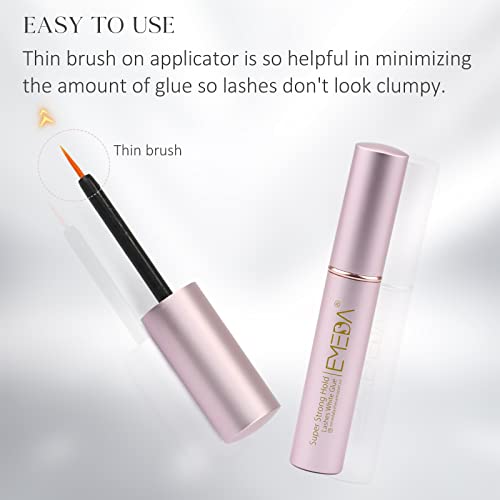 EMEDA Waterproof Eyelash Glue - 2 Packs, Strong Hold, Latex Free