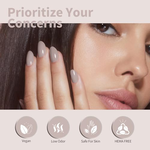 CANNI Nude Gel Nail Polish 1Pcs Beige Nude UV/LED Soak-Off Gel Polish 9131