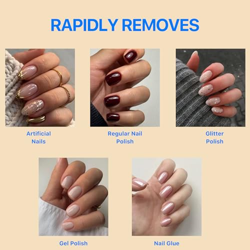 C CARE Non-Acetone Nail Polish Remover 16 Fl Oz Pack of 1 - Gentle, Nourishing, Fast-Acting